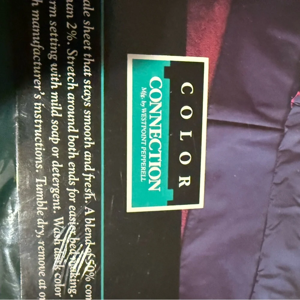 Color Connection WESTPOINT PEPPERELL Green King‎  FITTED SHEET